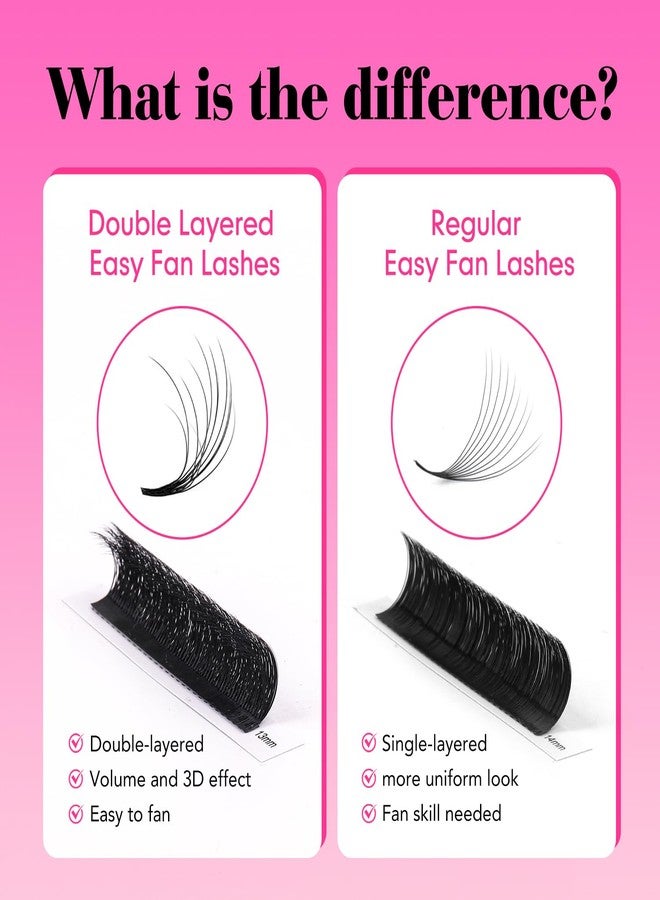 تي دانس وصلات رموش TDANCE Easy Fan Lash Extensions ثلاثية الأبعاد، وصلات رموش Easy Fan Lashes ذاتية التفرع (0.07-D، 8-15 مم) - Image 5